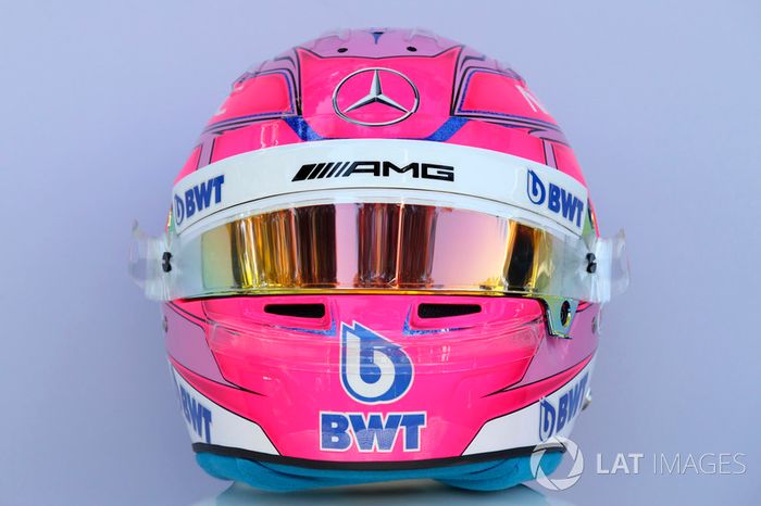 Casco de Esteban Ocon, Force India F1