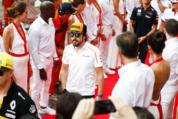 Fernando Alonso, McLaren, op de parade