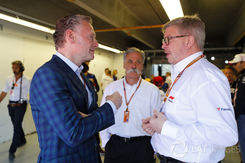 Sean Bratches, Chase Carey, Ross Brawn, Formula One Group