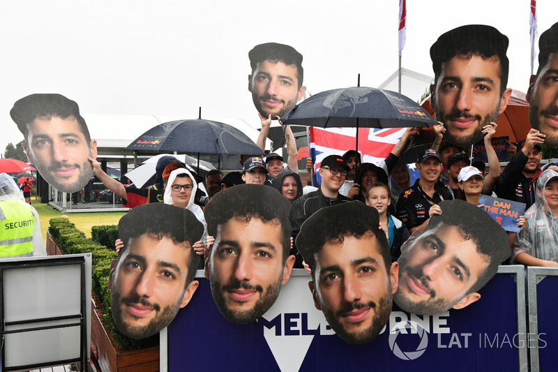 Des fans de Daniel Ricciardo