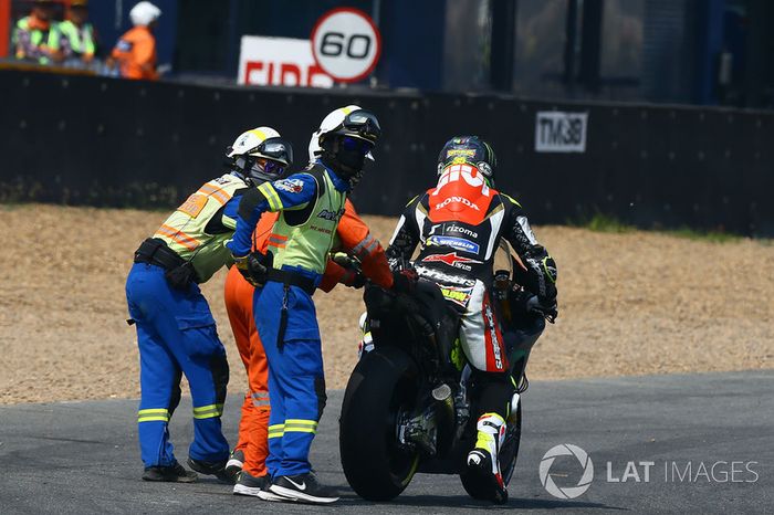 Cal Crutchlow, Team LCR Honda crash