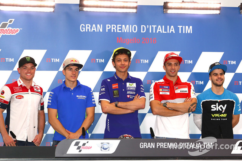 Sam Lowes, Maverick Viñales, Valentino Rossi, Andrea Iannone, Romano Fenati