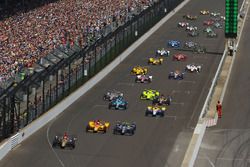 Inicio: James Hinchcliffe, Schmidt Peterson Motorsports Honda líder