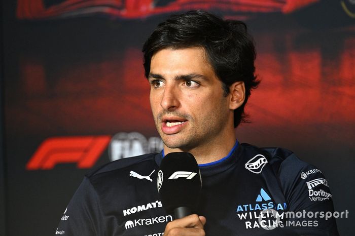 Carlos Sainz, Williams en la rueda de prensa