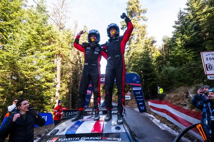 Winner Sébastien Ogier, Vincent Landais, Toyota Gazoo Racing WRT Toyota GR Yaris Rally1