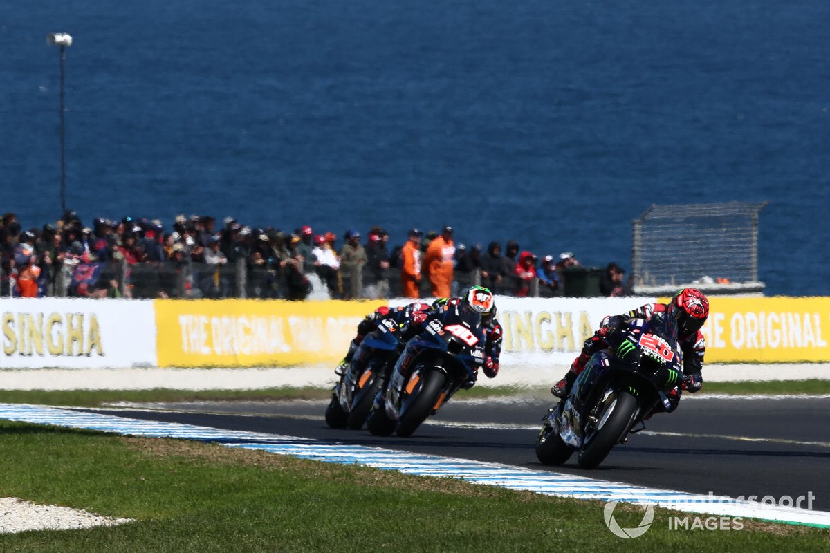 After slipping down the order, Quartararo's attempts at recovery ended in a crash