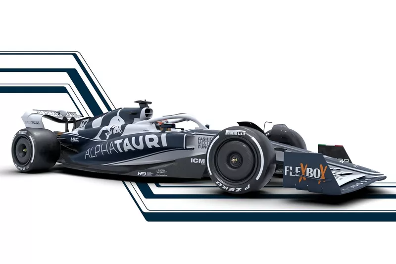 F1新車｜アルファタウリAT03】フォトギャラリー：角田裕毅がドライブ