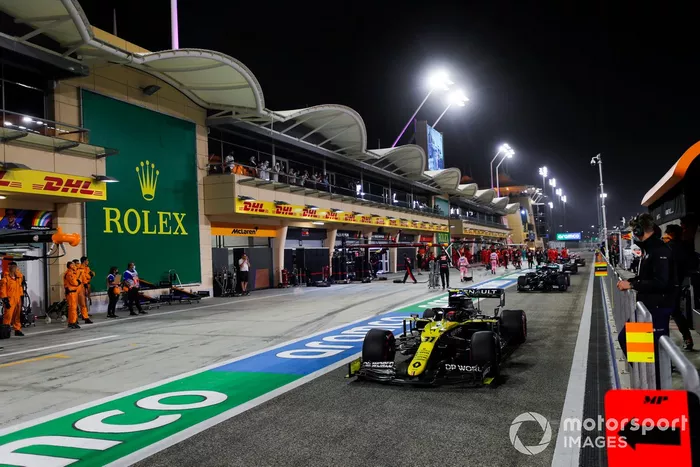 Esteban Ocon, Renault F1 Team R.S.20, sulla griglia
