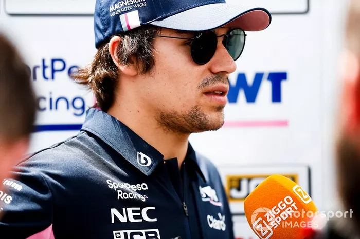 Lance Stroll, Racing Point speaks to the media