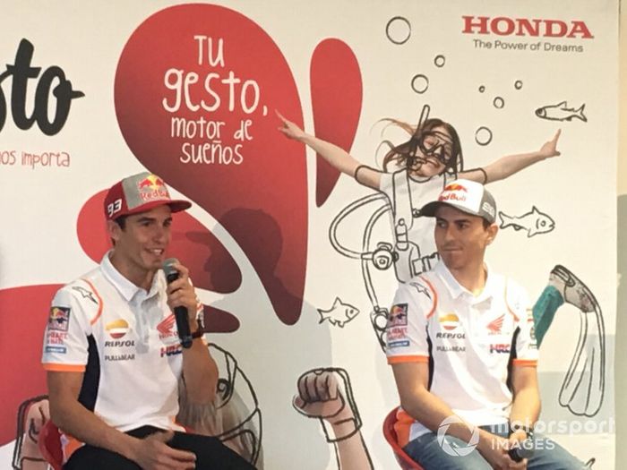 Marc Márquez y  Jorge Lorenzo, Honda HRC, evento previo