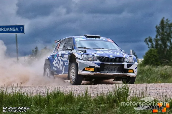 Lukasz Habaj, Daniel Dymurski, Skoda Fabia R5, Rally Liepaja, FIA ERC