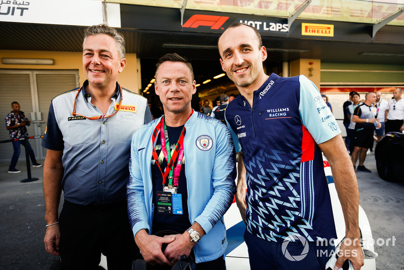 Paul Dickov and Robert Kubica, Williams Racing