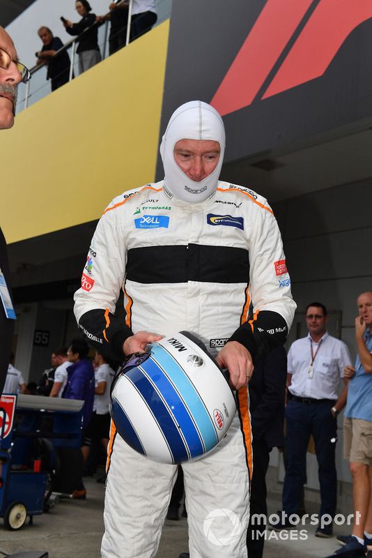 Mika Hakkinen, McLaren MP4-13 en Leyendas F1 30 Aniversario vuelta de Demostración