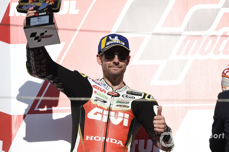 Podio: il secondo classificato Cal Crutchlow, Team LCR Honda