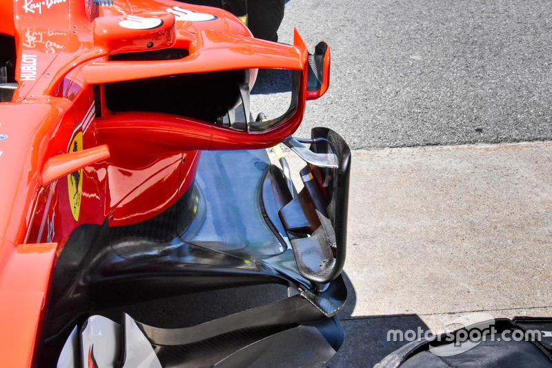 Ferrari SF70H, floor and sidepod deflectors