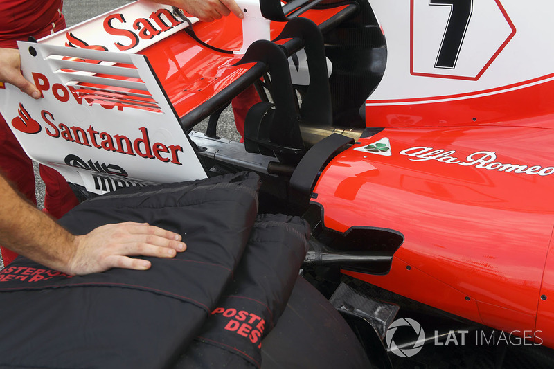 Aileron arrière de la Ferrari SF70H