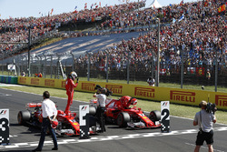 Pole: Sebastian Vettel, Ferrari, 2. Kimi Raikkonen, Ferrari