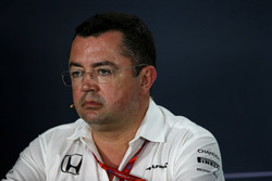 Eric Boullier, McLaren Racing Director in the FIA Press Conference