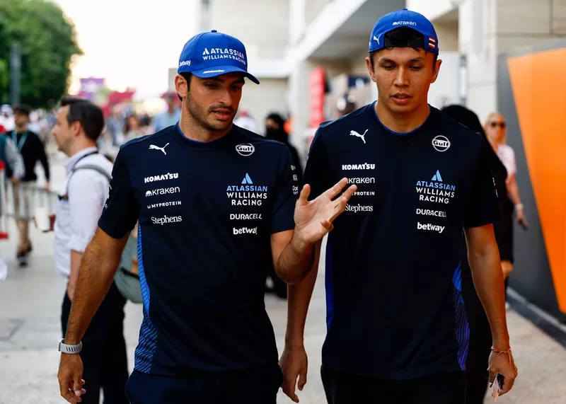 Carlos Sainz, Williams, Alexander Albon, Williams