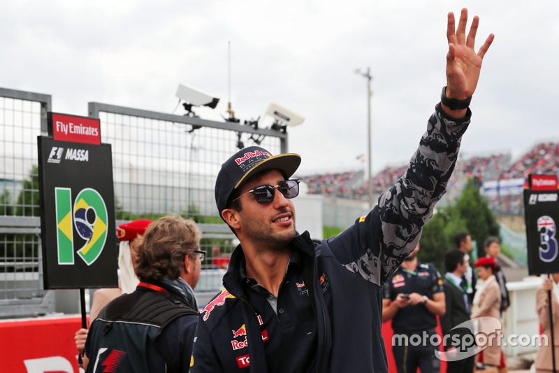 Daniel Ricciardo, Red Bull Racing on the drivers parade