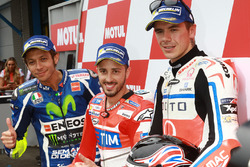 Polesitter Andrea Dovizioso, Ducati Team, second place Valentino Rossi, Yamaha Factory Racing, third place Scott Redding, Pramac Racing