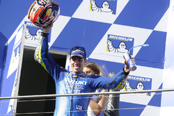 Podium : le troisième Maverick Viñales, Team Suzuki Ecstar MotoGP
