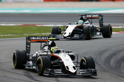 Sergio Perez, Sahara Force India F1 VJM09; Nico Hülkenberg, Sahara Force India F1 VJM09
