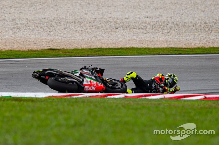 Caída de Andrea Iannone, Aprilia Racing Team Gresini