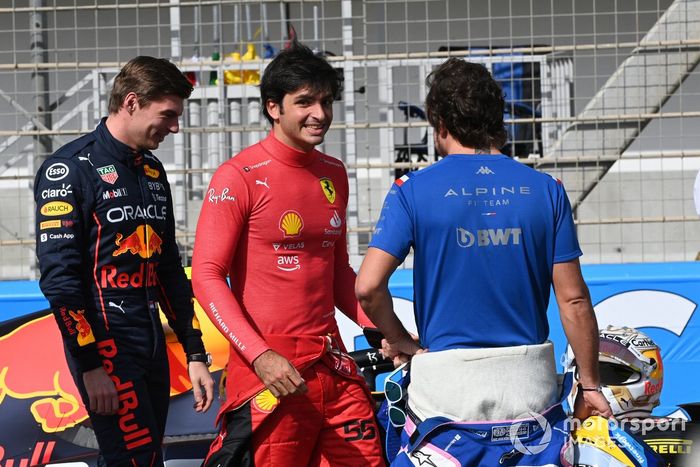 Max Verstappen, Red Bull Racing Carlos Sainz Jr., Ferrari Fernando Alonso, Alpine F1 Team 