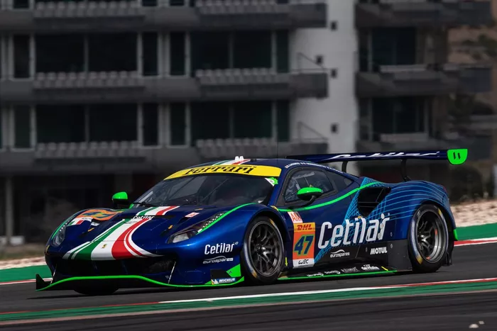 #47 Cetilar Racing, Ferrari 488 GTE Evo: Giorgio Sernagiotto, Roberto Lacorte, Antonio Fuoco