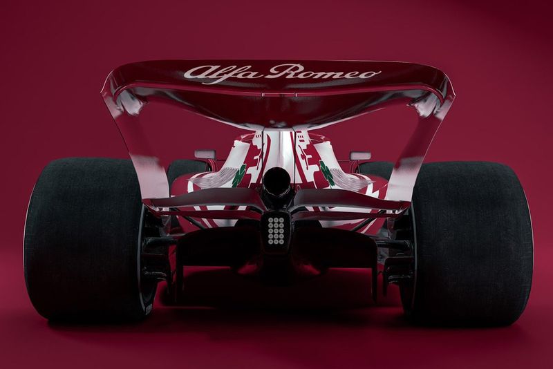 Un boceto del Alfa Romeo Racing F1 para 2022