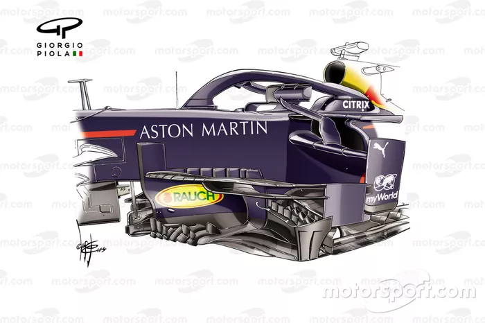 La Red Bull RB15 (2019) au GP de Russie