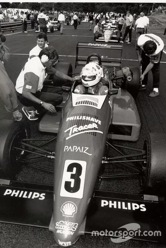 Em 1989 campeão da Fórmula 3 brasileira...