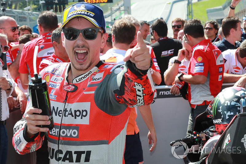 Il vincitore della gara Jorge Lorenzo, Ducati Team