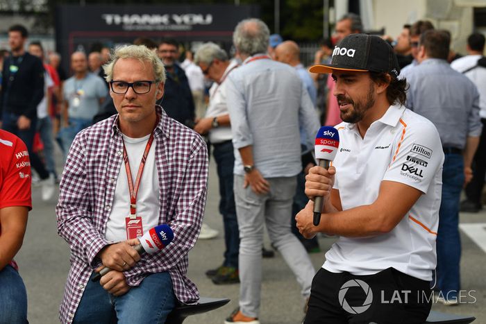 Jacques Villeneuve, Sky Italia y Fernando Alonso, McLaren 