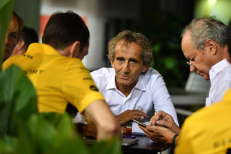 Alain Prost, conseiller spécial Renault Sport F1 Team et Jérôme Stoll, directeur de Renault Sport F1