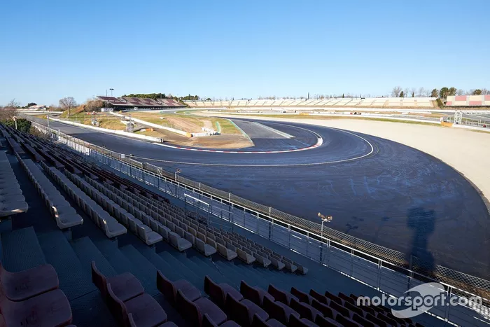 Trabajos de remodelación de la curva 10 del Circuit de Barcelona-Catalunya