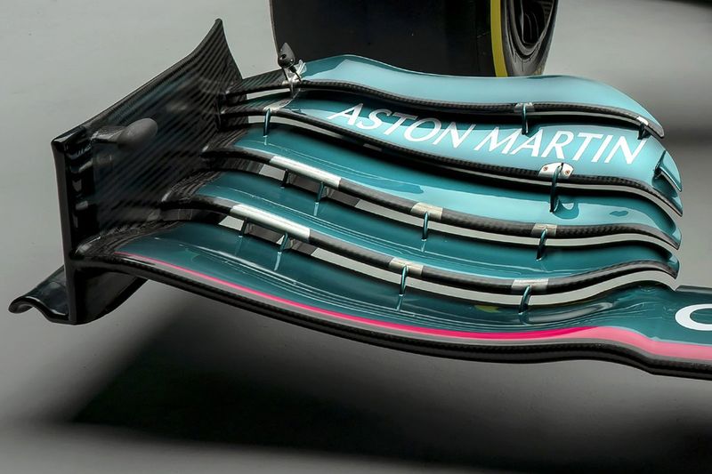 Detalle del Aston Martin AMR21
