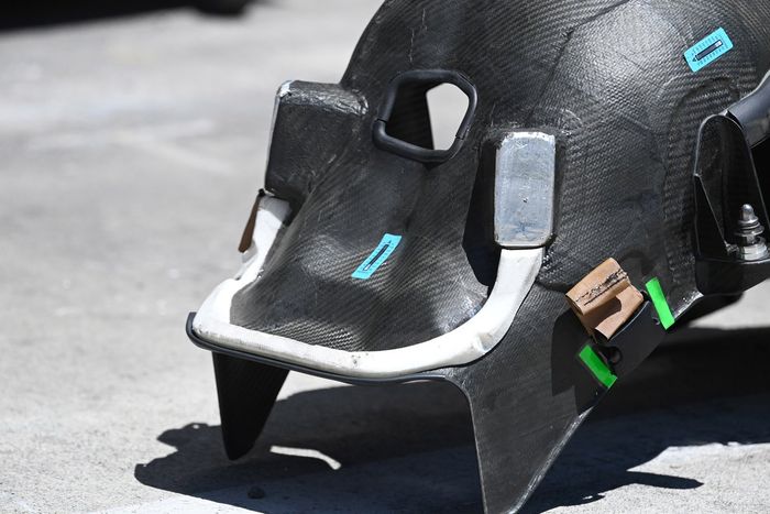 Mercedes W14 detalles técnicos