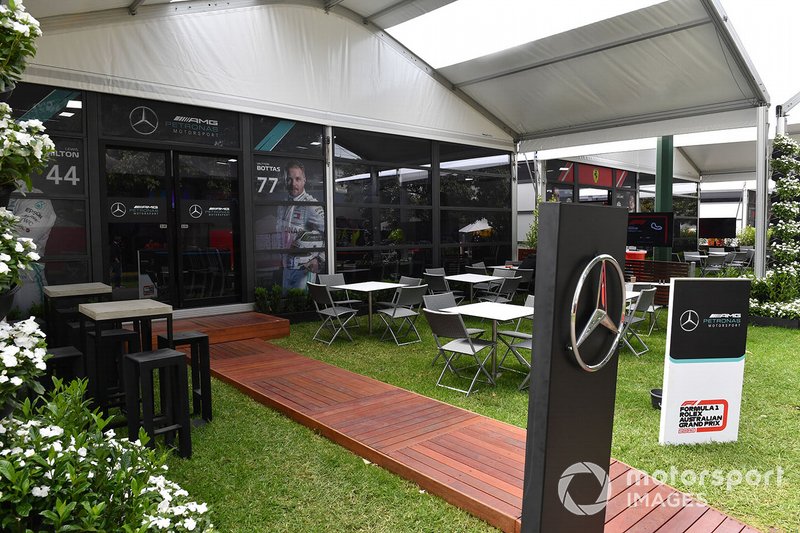 The AMG Mercedes hospitality area