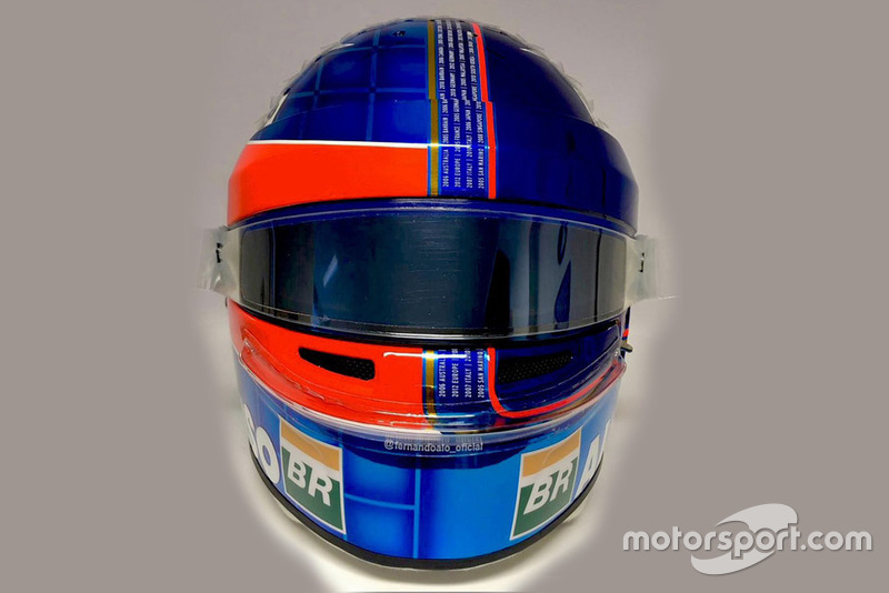 Il casco di Fernando Alonso, McLaren