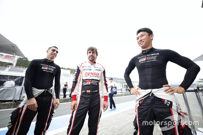 Sébastien Buemi, Kazuki Nakajima, Fernando Alonso, Toyota Gazoo Racing