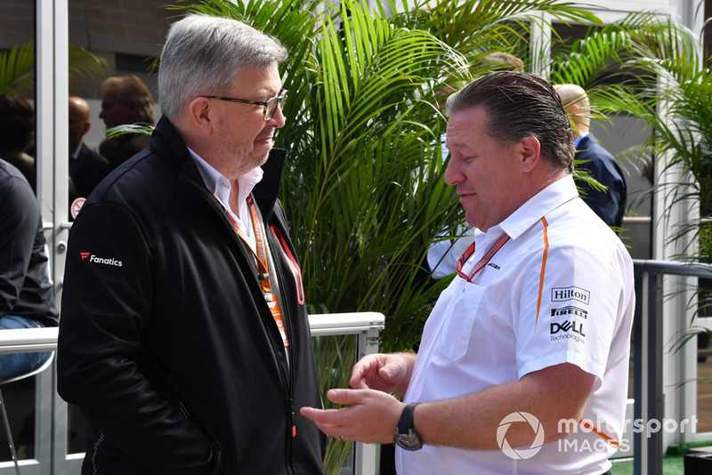 Ross Brawn, Formula 1 Motorsporları Direktörü ve Zak Brown, McLaren Racing CEO 