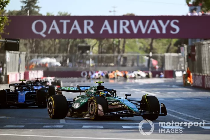 Fernando Alonso, Aston Martin AMR24, Franco Colapinto, Williams FW46