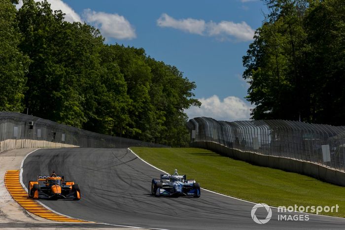 Theo Pourchaire, Arrow McLaren Chevrolet, Rinus VeeKay, Ed Carpenter Racing Chevrolet