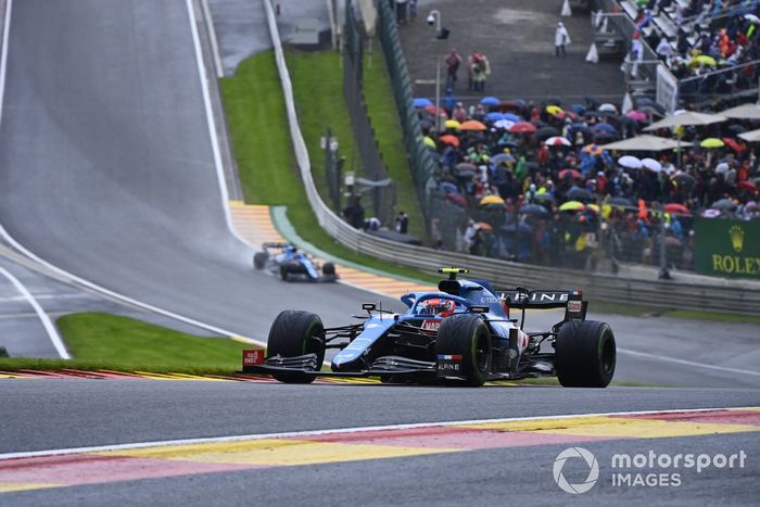 Esteban Ocon, Alpine A521, Fernando Alonso, Alpine A521