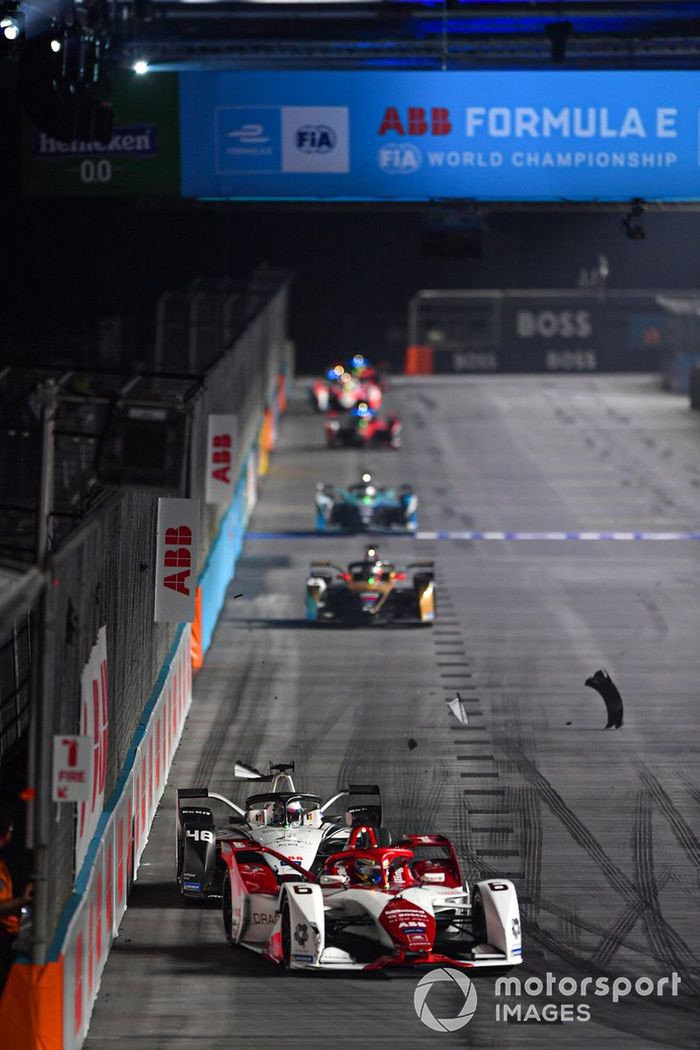 Joel Eriksson, Dragon Penske Autosport, Penske EV-5, Edoardo Mortara, Venturi Racing, Silver Arrow 02