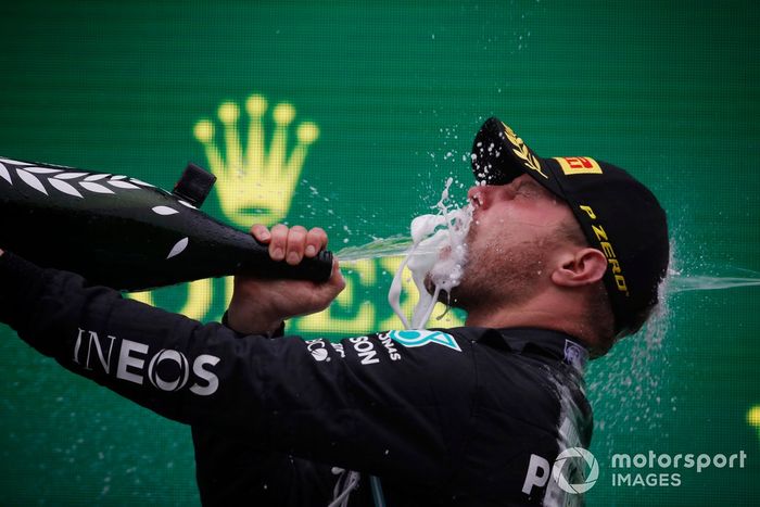 Podio: ganador Valtteri Bottas, Mercedes