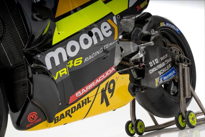 Detalle de la moto del VR46 Racing Team
