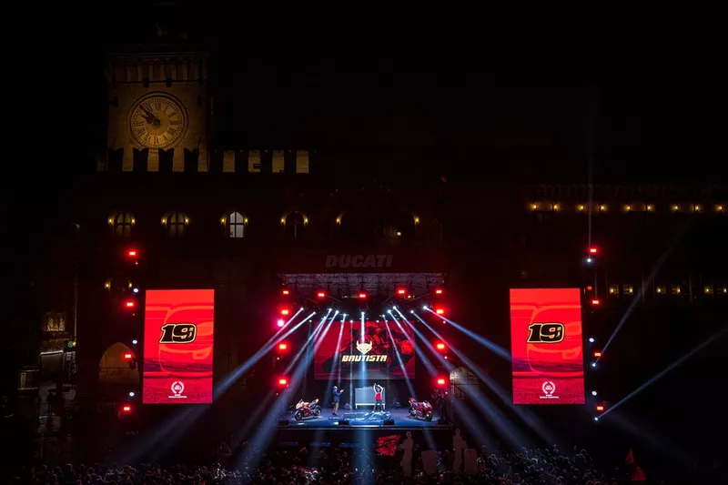 Celebrazione del Ducati Team